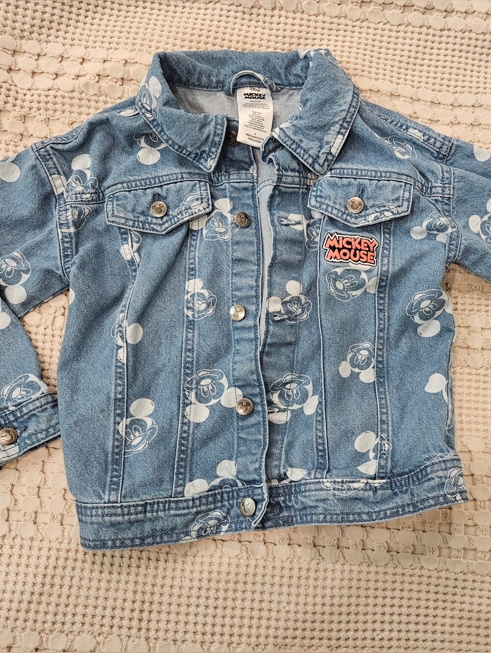 Kids Disney Denim Jacket Size 6